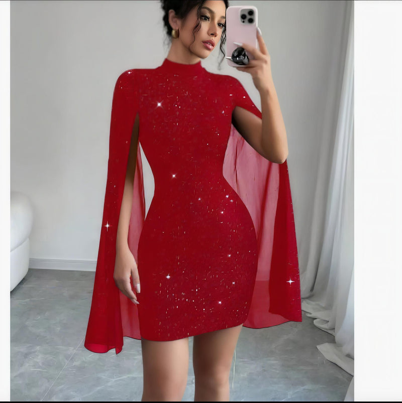 Round Neck Pit Stripe Dress
