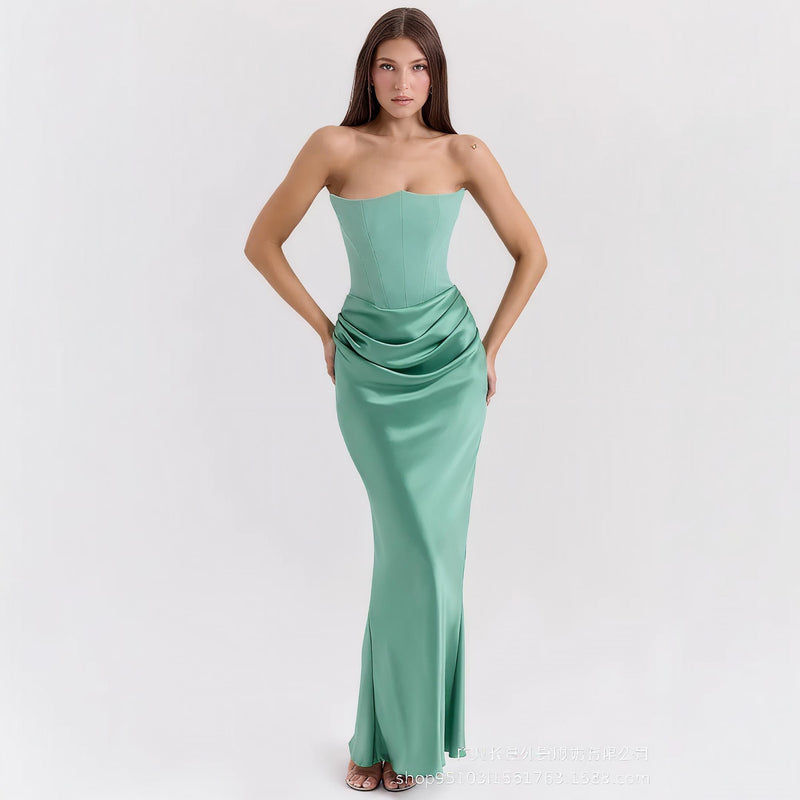 Bandeau Backless Dress.