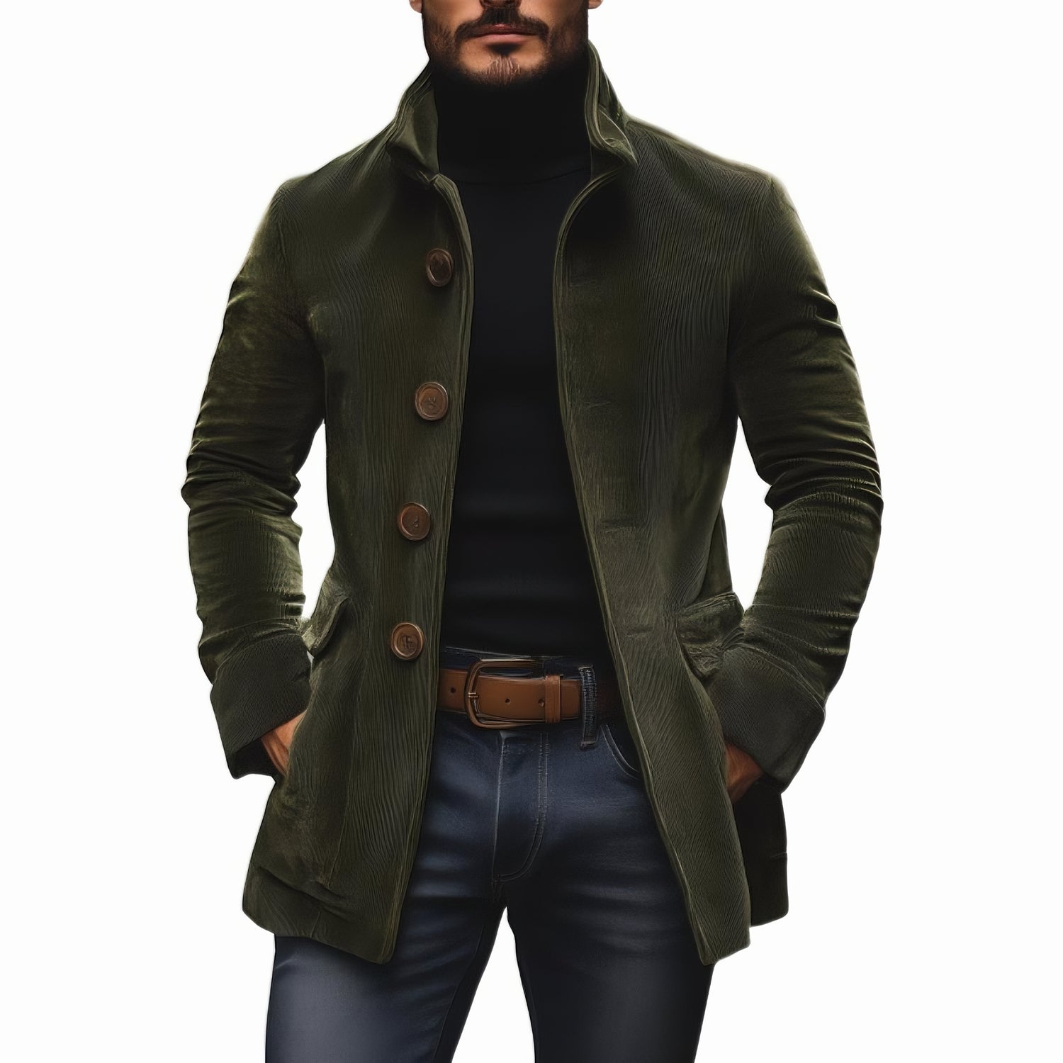 Pocket Button Coat