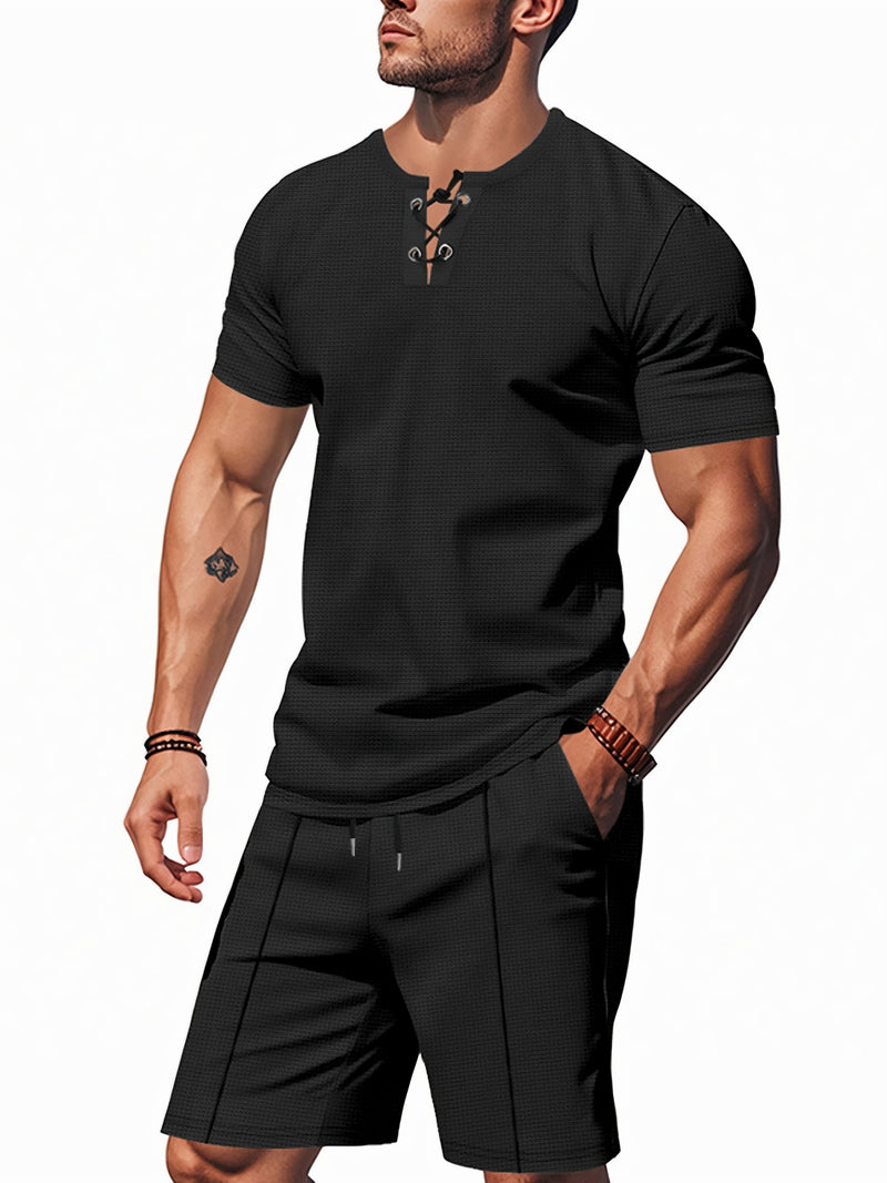 Short Sleeve Top And Shorts Set