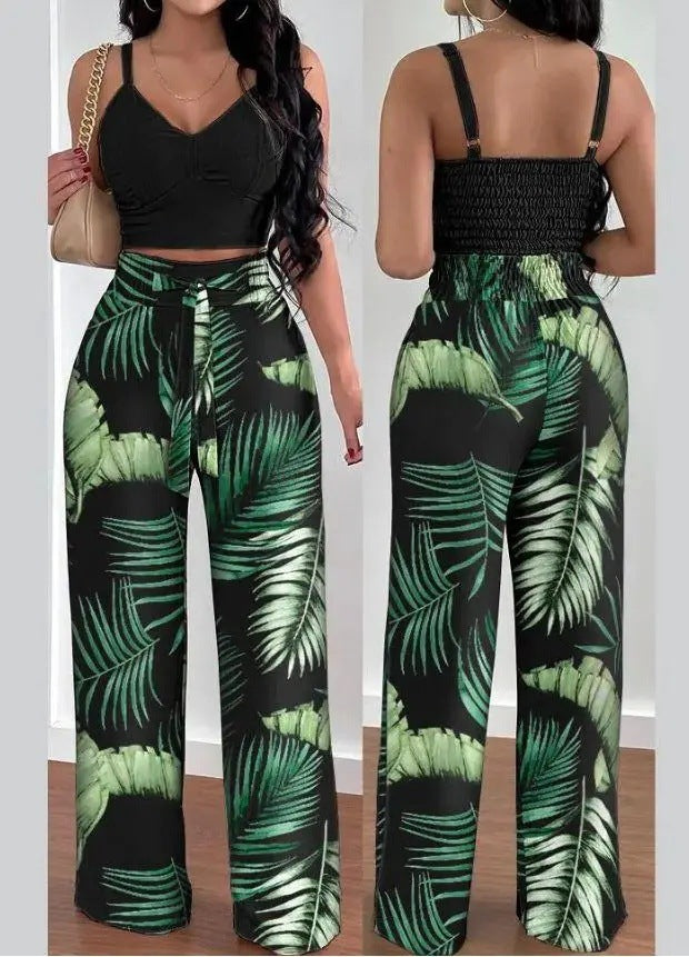 High Waist Pants Set