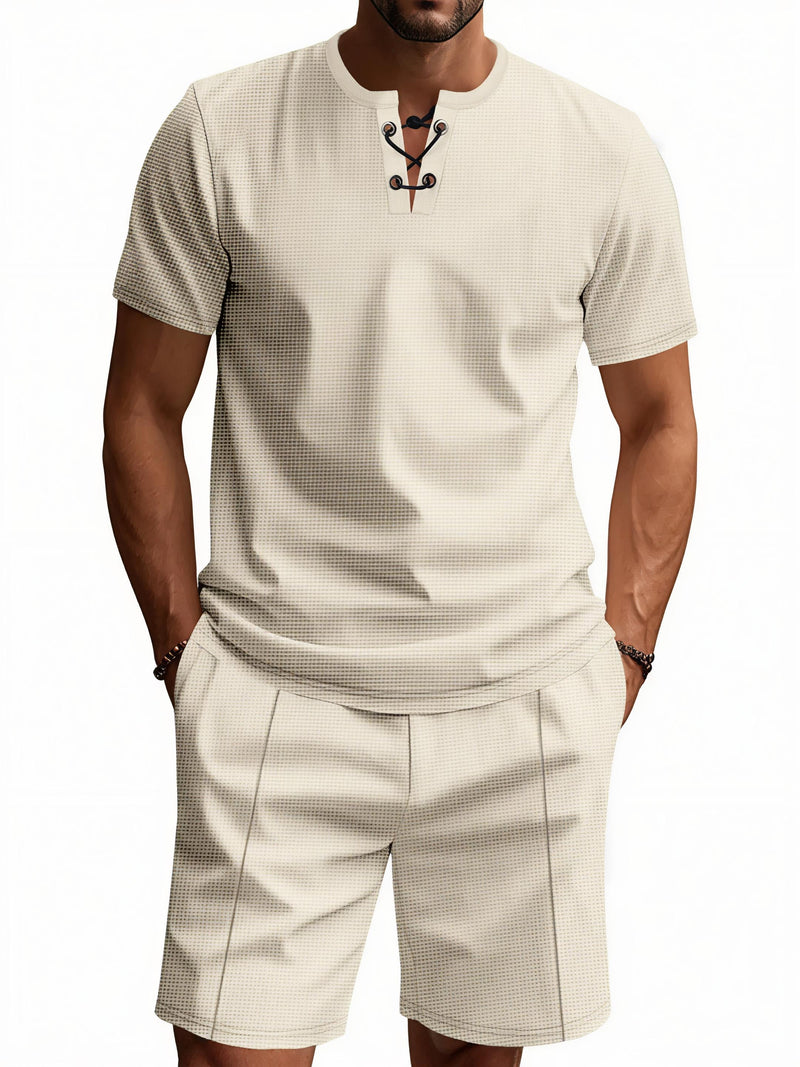 Short Sleeve Top And Shorts Set