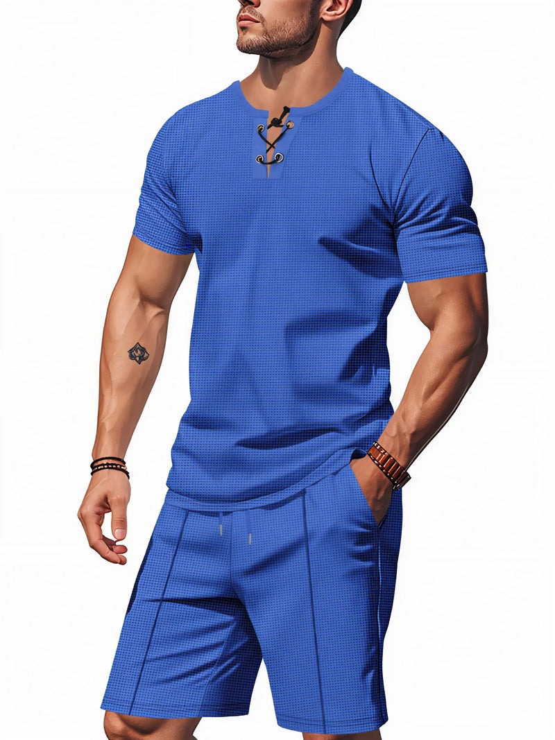 Short Sleeve Top And Shorts Set