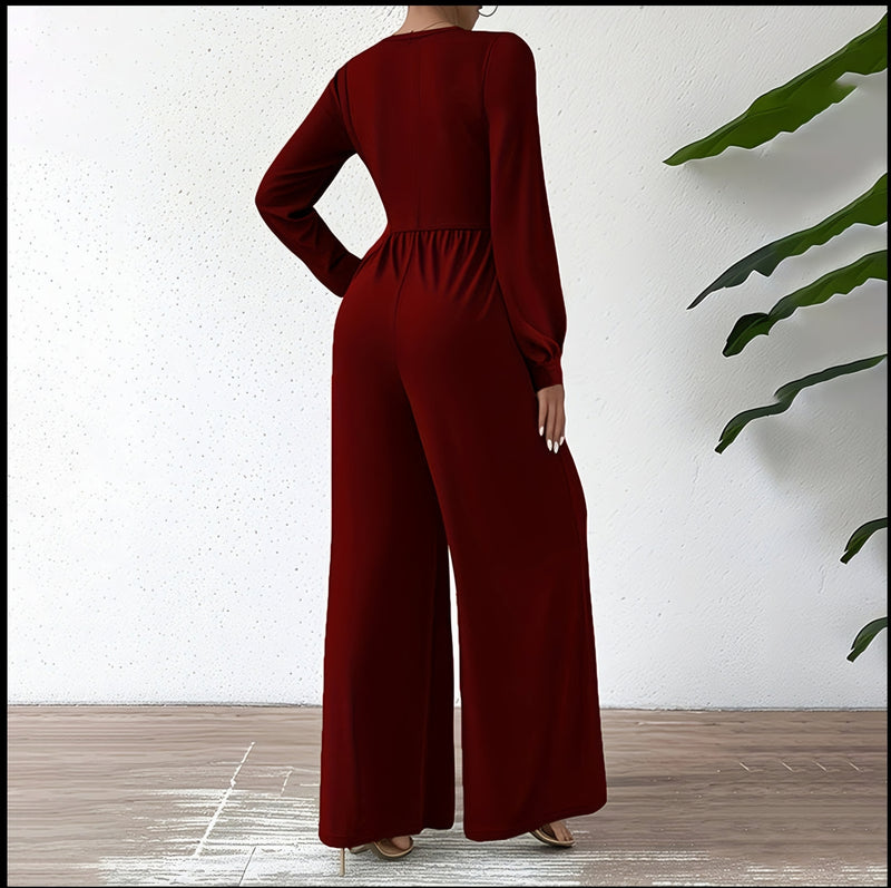 V Neck Jumpsuit