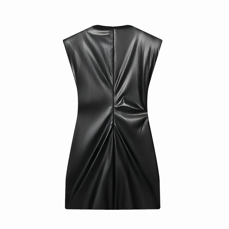 Leather Padded Dress