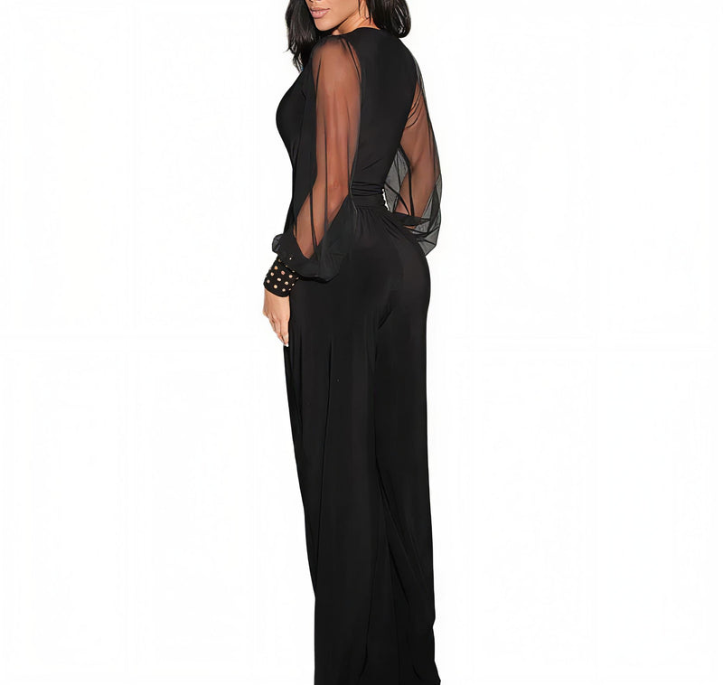 Jumpsuit With Rivet Cuffs