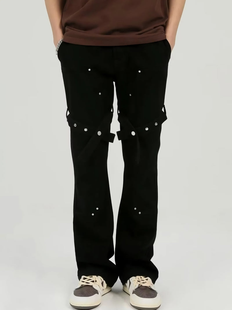 Men's Studded Cargo Pants