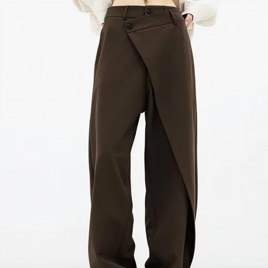Irregular Wide-leg Pants.