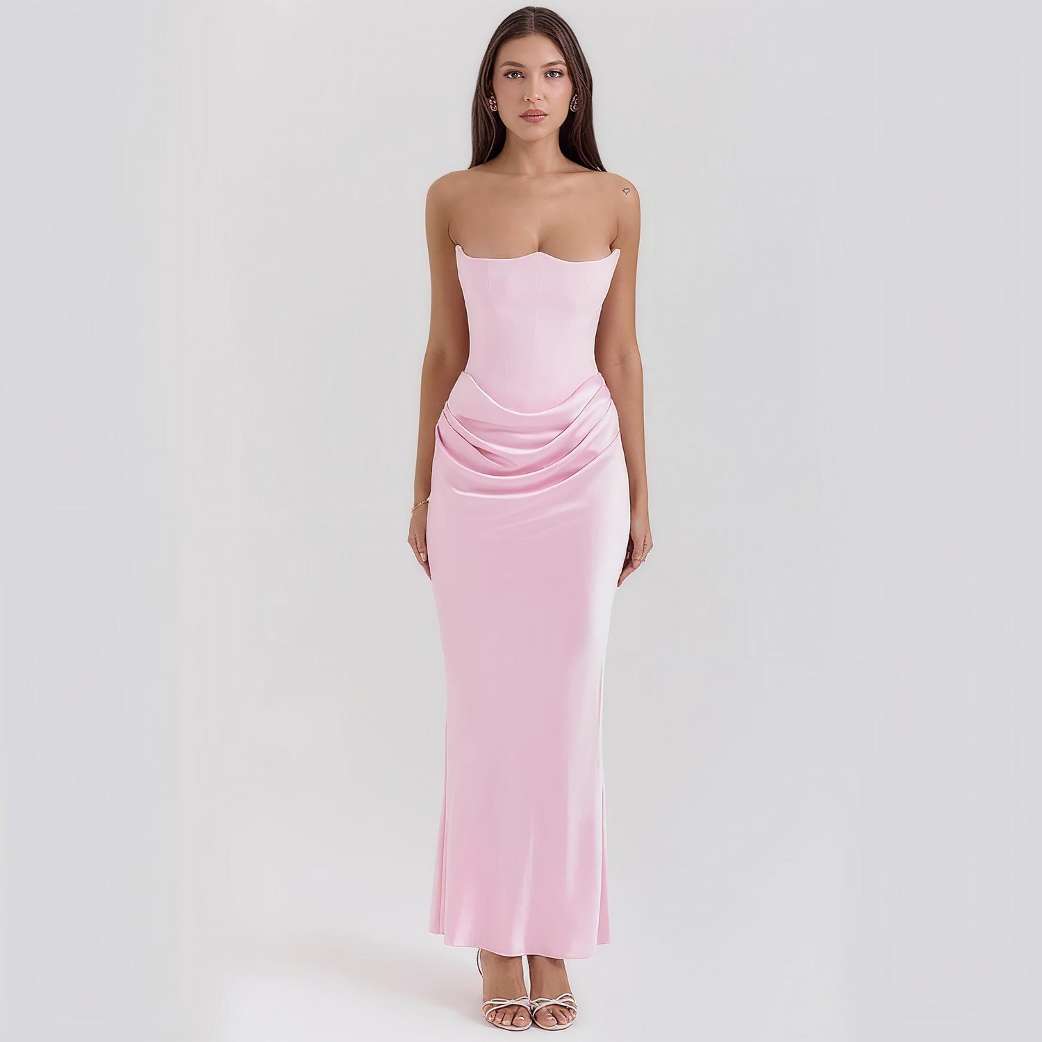 Bandeau Backless Dress.