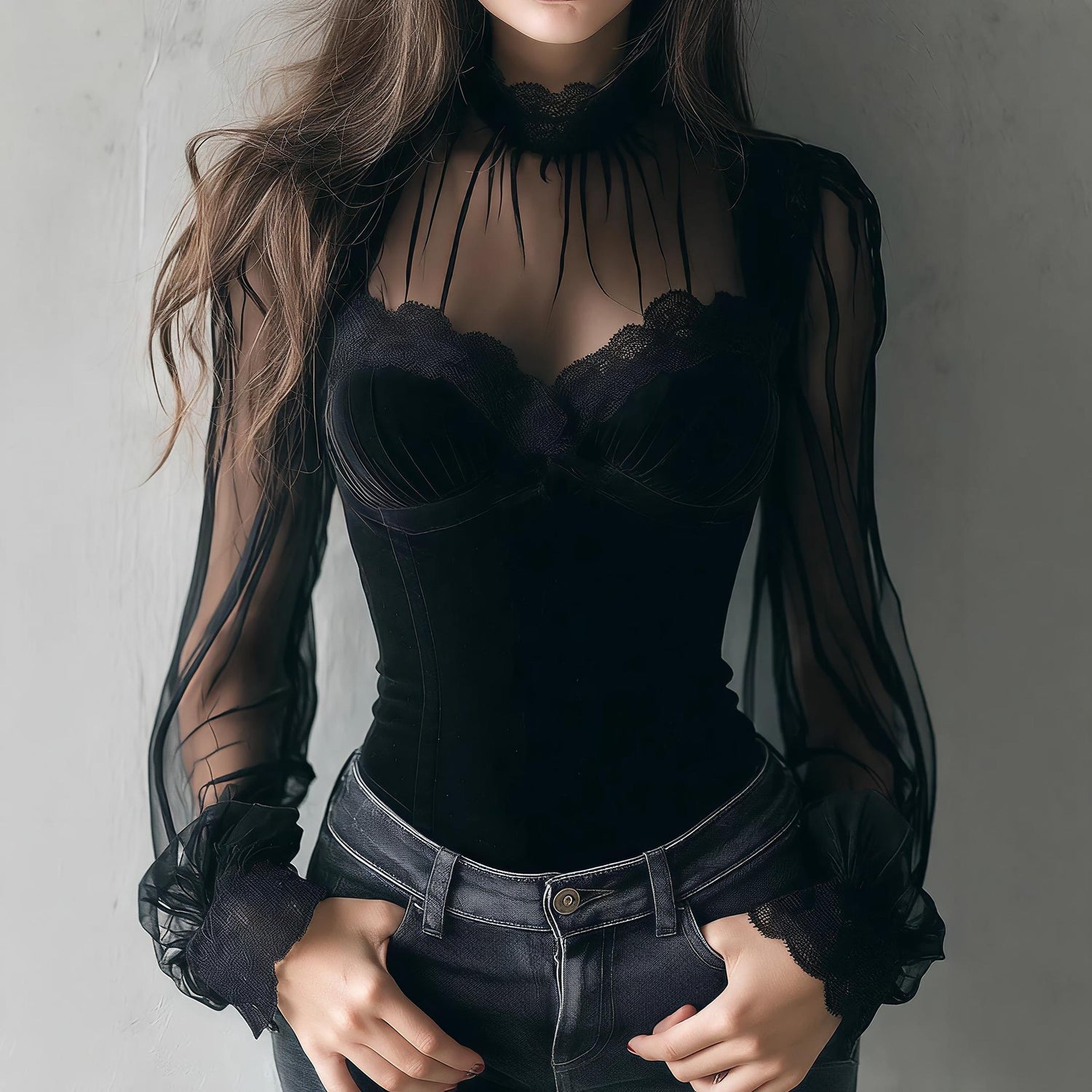 Mesh Lace Top