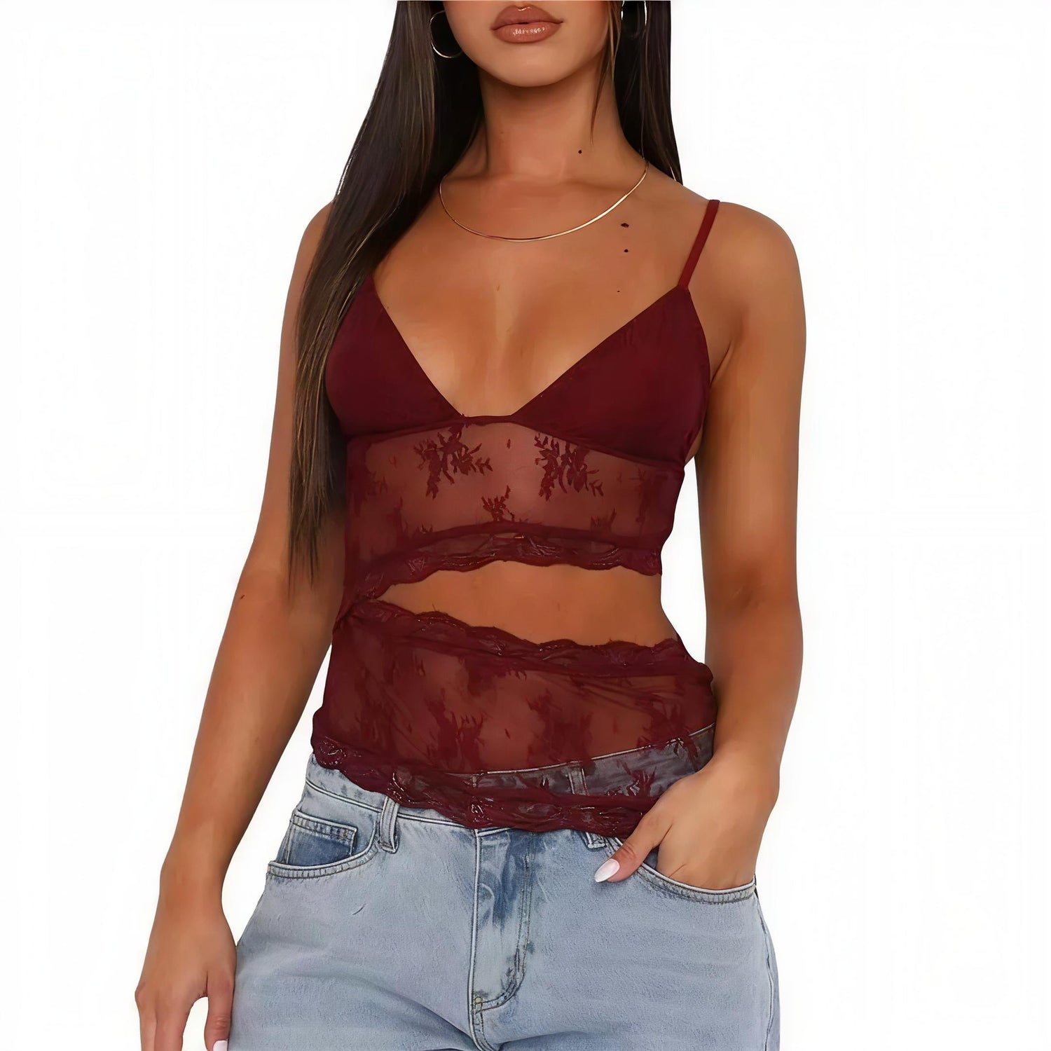Backless Lace Top