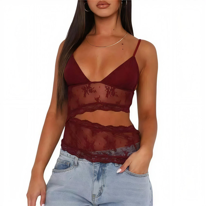 Backless Lace Top