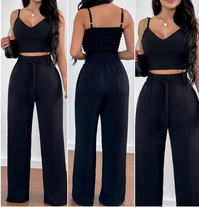 High Waist Pants Set