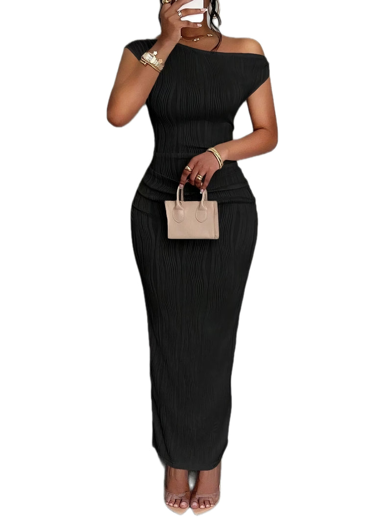 Textured Maxi Dress