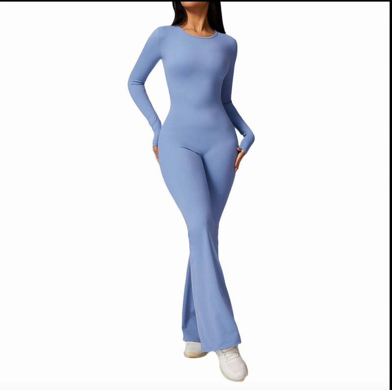 Long Sleeve Gym Jumpsuit
