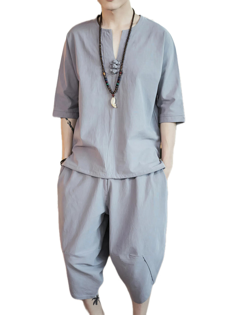 Cropped Pants Set