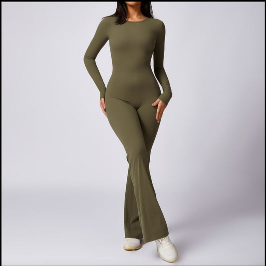 Long Sleeve Gym Jumpsuit
