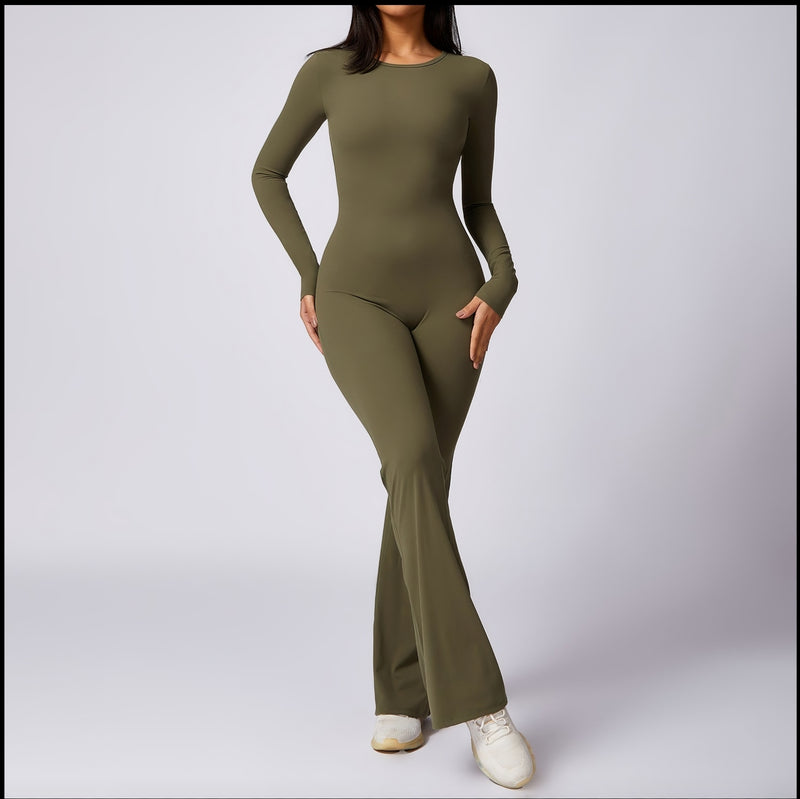Long Sleeve Gym Jumpsuit