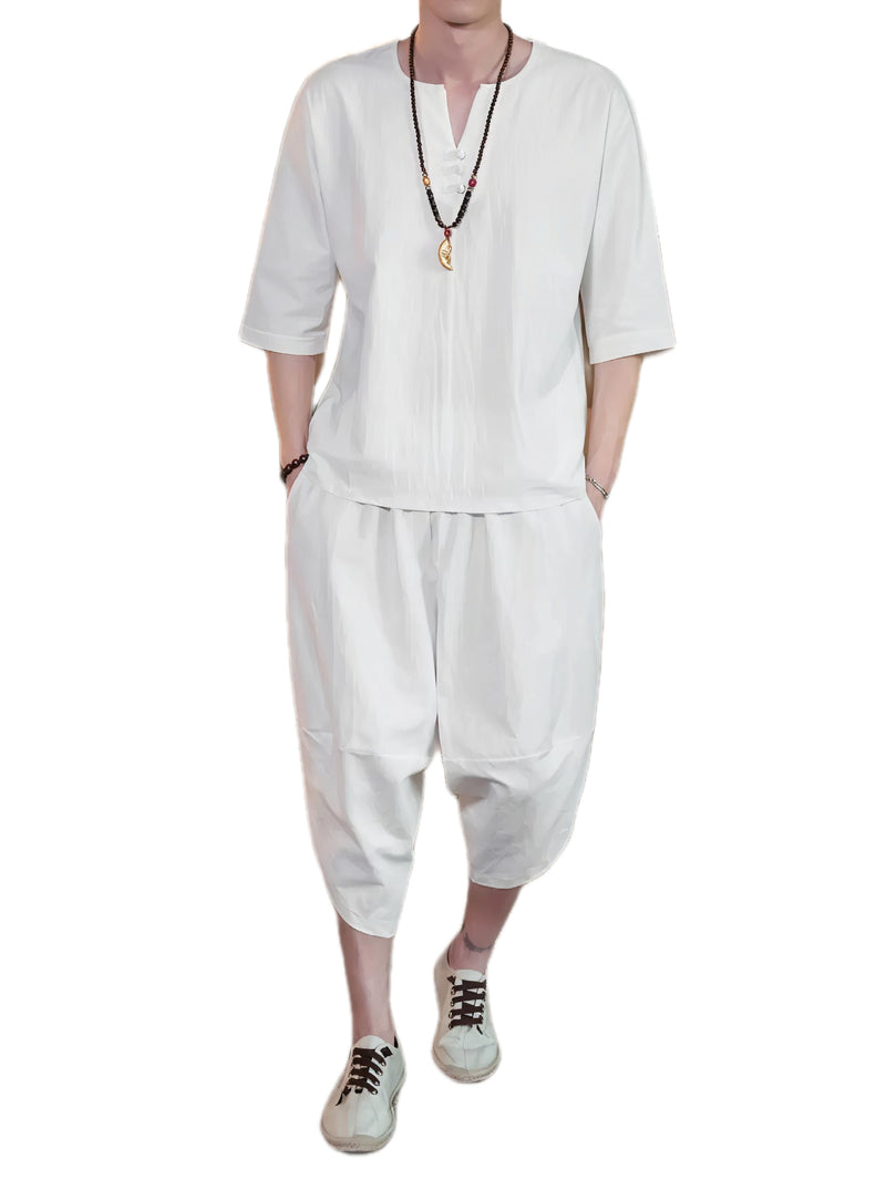 Cropped Pants Set